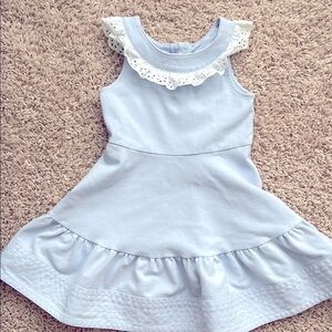 Charming Blue Sleeveless Janie and Jack spring or summer Dress